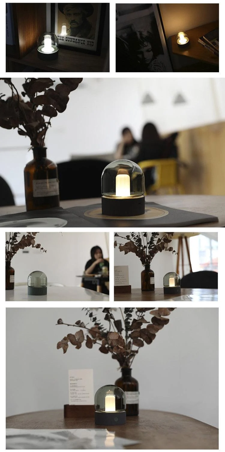 Asher - Glass Dome Desk Lamp -  - #tag1#