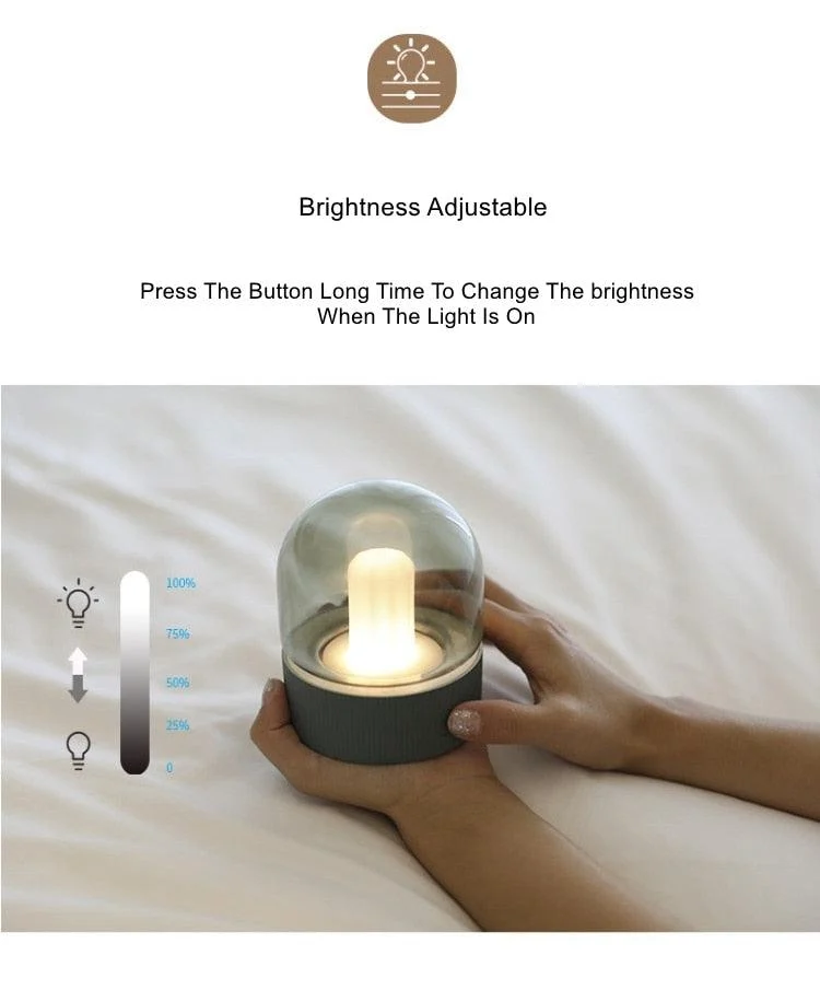 Asher - Glass Dome Desk Lamp -  - #tag1#