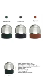 Asher Glass Dome Desk Lamp tag1