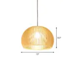 Asian_Bamboo_Pendant_Lamp_with_Flared-Hemisphere-Onion_Design_1_Light_Beige_Small-Large_Hanging_Light_Fixture_for_Dining_Room_-_-_tag1_-4141220 Asian Bamboo Pendant Lamp with Flared Hemisphere Onion Design 1 Light Beige Small Large Hanging Light Fixture for Dining Room tag1
