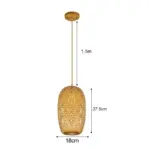 Asper Bamboo Style Small Pendant tag1