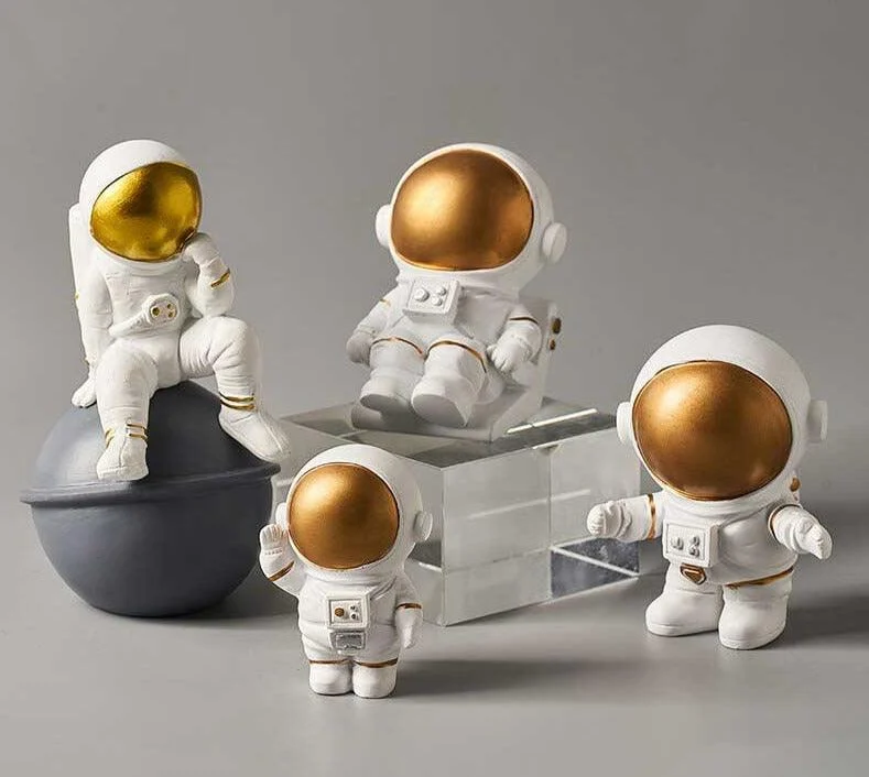 Astronaut Figure Statue Spaceman Sculpture -