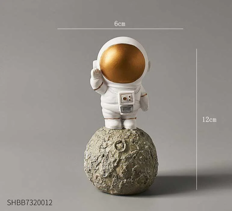 Astronaut Figure Statue Spaceman Sculpture -