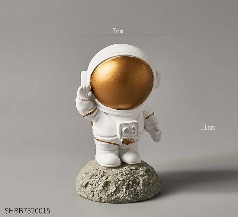 Astronaut Figure Statue Spaceman Sculpture -