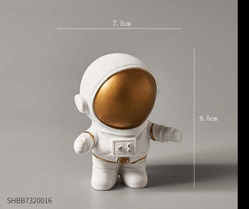 Astronaut Figure Statue Spaceman Sculpture -