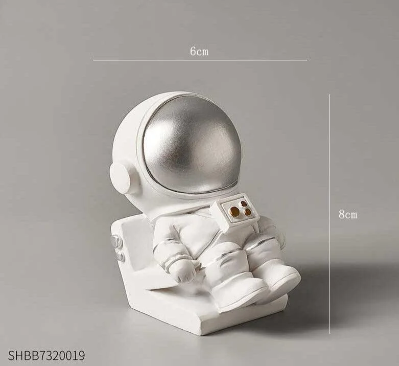 Astronaut Figure Statue Spaceman Sculpture -