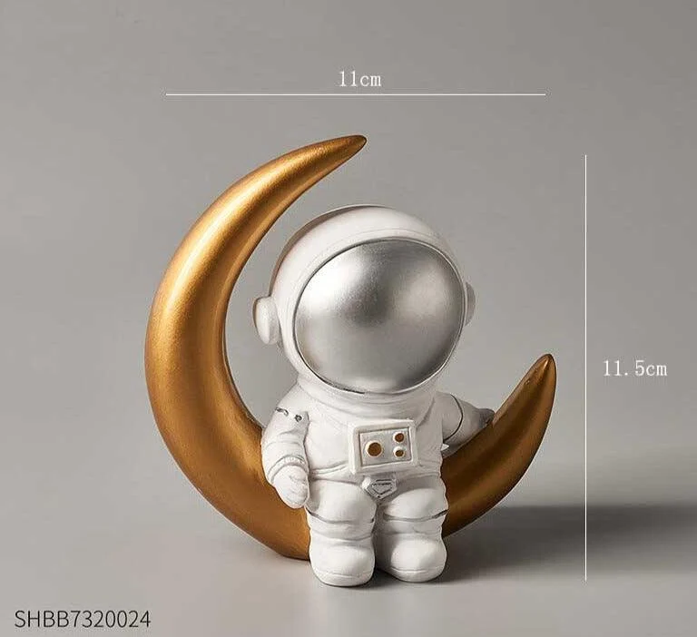 Astronaut Figure Statue Spaceman Sculpture -