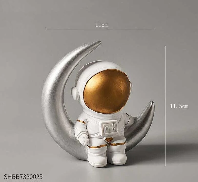 Astronaut Figure Statue Spaceman Sculpture -