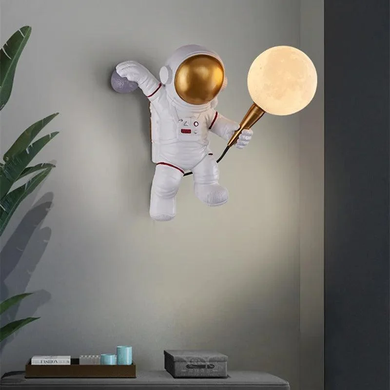 Astronaut Moon Lighting Children's room wall lamp kitchen dining room balcony decoration -