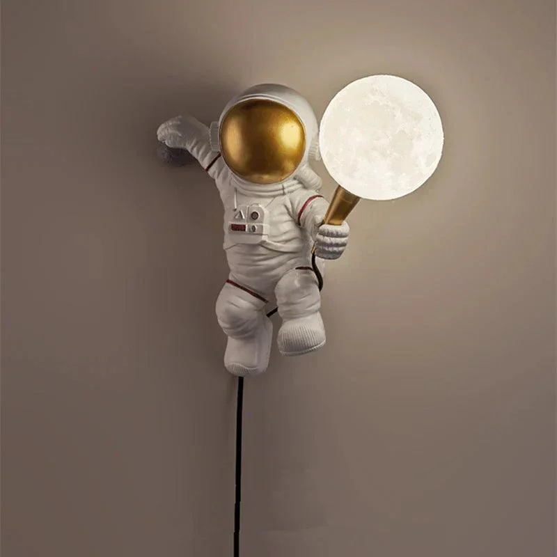 Astronaut Moon Lighting Children's room wall lamp kitchen dining room balcony decoration -