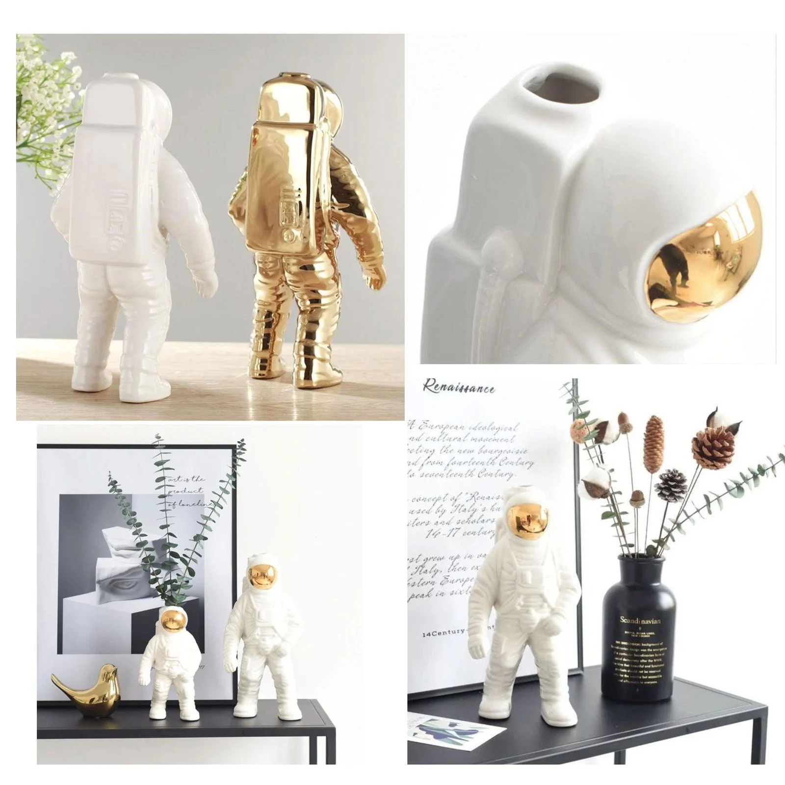 Astronaut Spaceman Vase -  3 Colours -  - #tag1#