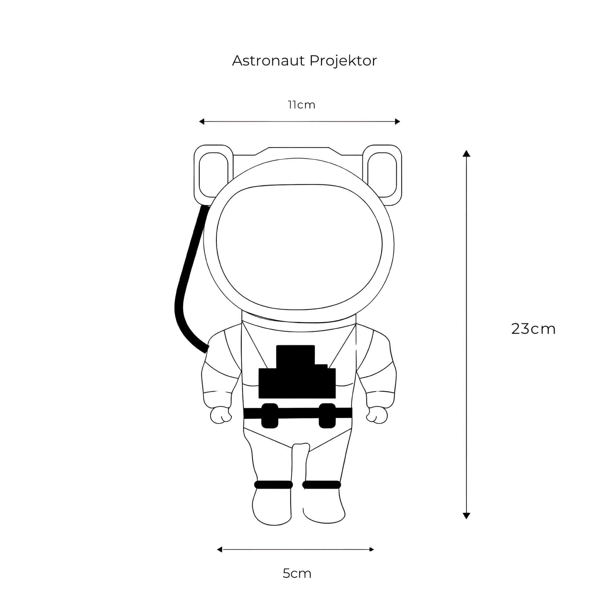 Astronaut Sternenhimmel Projektorlampe 360 Drehbarer Kopf Rgb Led Fernbedienung 4 3
