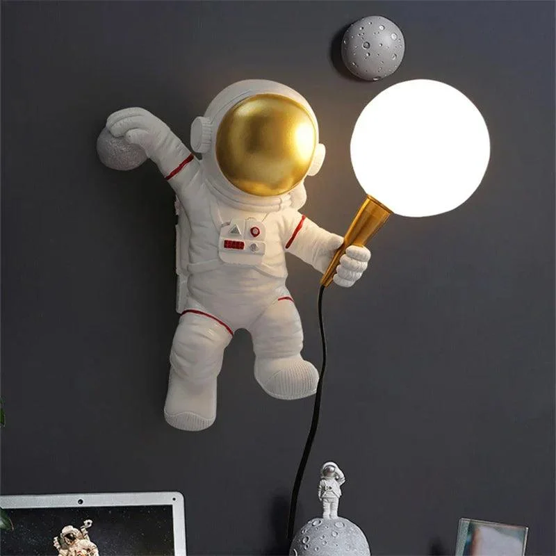 Astronaut Table Lamp LED children's room Lighting bedroom bedside living room -