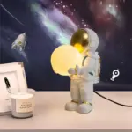 Astronaut Table Lamp LED children s room Lighting bedroom bedside living room