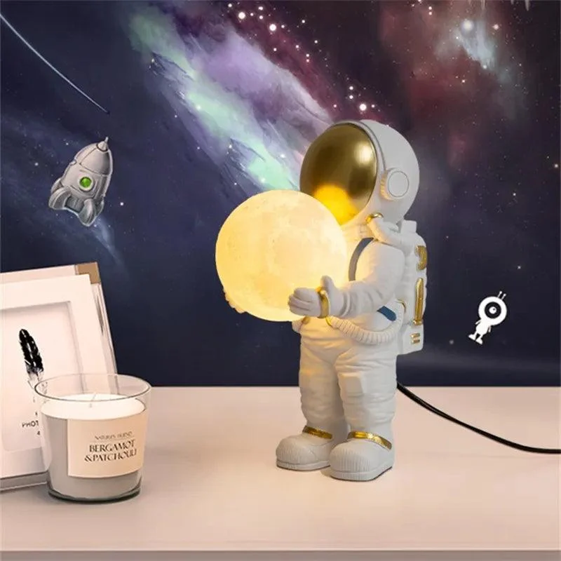 Astronaut Table Lamp LED children's room Lighting bedroom bedside living room -