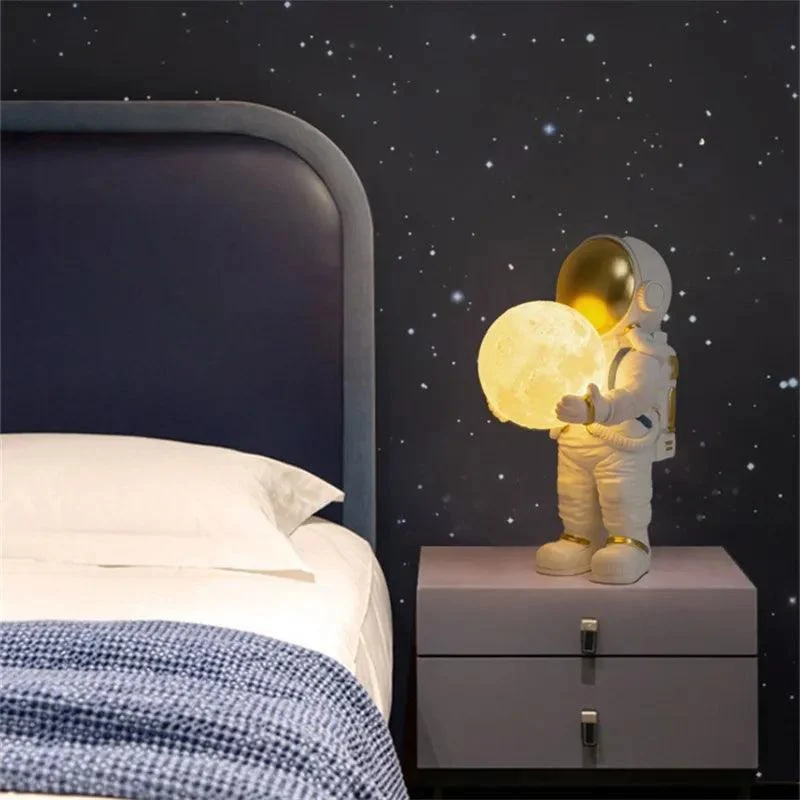 Astronaut Table Lamp LED children's room Lighting bedroom bedside living room -