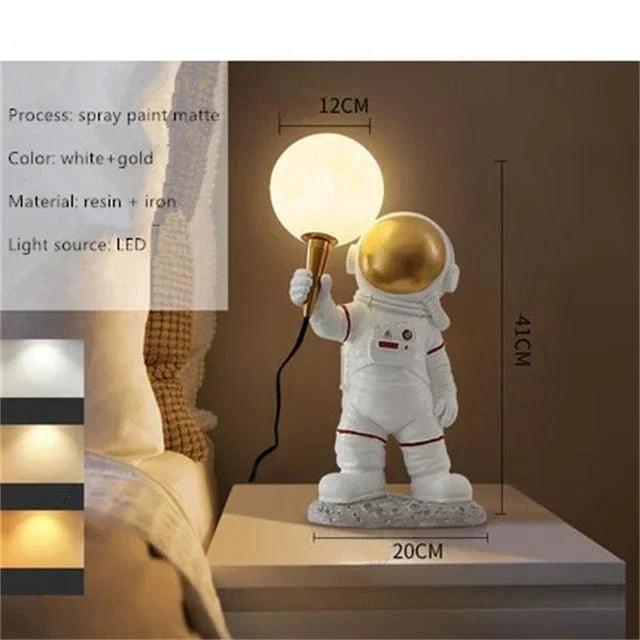 Astronaut Table Lamp LED children's room Lighting bedroom bedside living room -