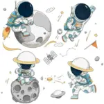 Astronaut_Wall_Stickers_-_-4130469 Astronaut Wall Stickers