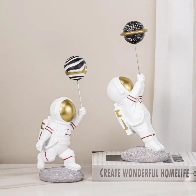 Astronaut with Planet Balloon tag1