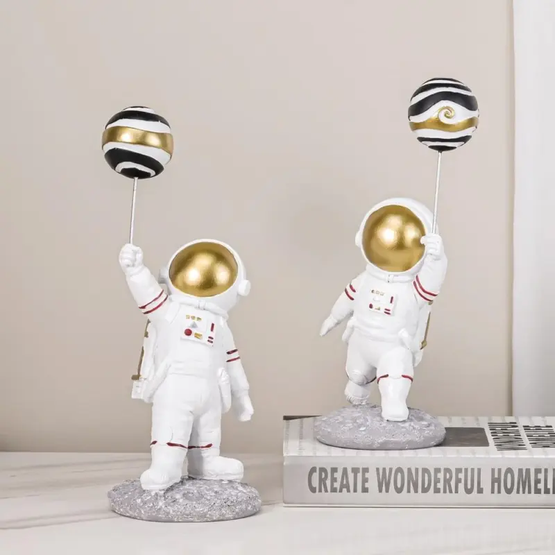 Astronaut with Planet Balloon tag1