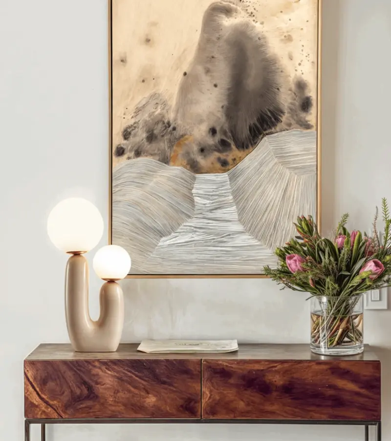 Athenea Lamp Minimalist Resin Table Lamp tag1