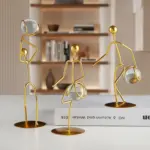 Athlete Crystal Ball Figurine