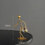Athlete Crystal Ball Figurine