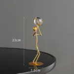 Athlete Crystal Ball Figurine