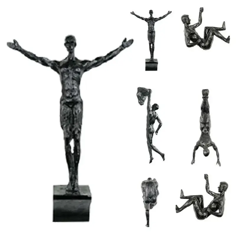 Athlete Rock Climbing Man Resin Background Wall Decoration tag1