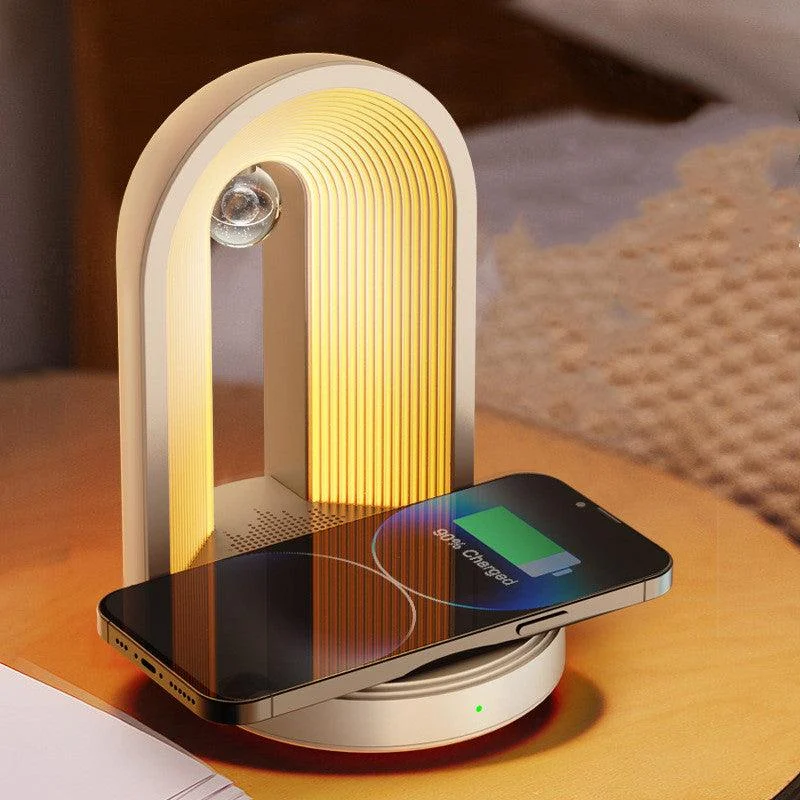 Atmosphere Desk Lamp With Wireless Charger & Bluetooth Speaker -  - #tag1#