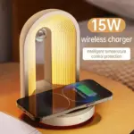 Atmosphere Desk Lamp With Wireless Charger Bluetooth Speaker tag1