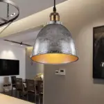Atmospheric_Dome_Pendant_Lamp_1_Light_Wrought_Iron_Light_Fixture_with_Cord_in_Black-Rust_-_-_tag1_-4141878 Atmospheric Dome Pendant Lamp 1 Light Wrought Iron Light Fixture with Cord in Black Rust tag1