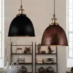 Atmospheric_Dome_Pendant_Lamp_1_Light_Wrought_Iron_Light_Fixture_with_Cord_in_Black-Rust_-_-_tag1_-4141901 Atmospheric Dome Pendant Lamp 1 Light Wrought Iron Light Fixture with Cord in Black Rust tag1
