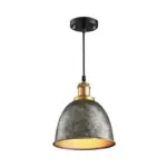 Atmospheric_Dome_Pendant_Lamp_1_Light_Wrought_Iron_Light_Fixture_with_Cord_in_Black-Rust_-_-_tag1_-4141926 Atmospheric Dome Pendant Lamp 1 Light Wrought Iron Light Fixture with Cord in Black Rust tag1