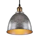 Atmospheric_Dome_Pendant_Lamp_1_Light_Wrought_Iron_Light_Fixture_with_Cord_in_Black-Rust_-_-_tag1_-4141935 Atmospheric Dome Pendant Lamp 1 Light Wrought Iron Light Fixture with Cord in Black Rust tag1