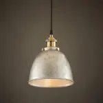 Atmospheric_Dome_Pendant_Lamp_1_Light_Wrought_Iron_Light_Fixture_with_Cord_in_Black-Rust_-_-_tag1_-4142015 Atmospheric Dome Pendant Lamp 1 Light Wrought Iron Light Fixture with Cord in Black Rust tag1