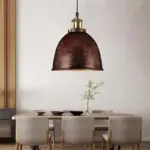 Atmospheric_Dome_Pendant_Lamp_1_Light_Wrought_Iron_Light_Fixture_with_Cord_in_Black-Rust_-_-_tag1_-4142021 Atmospheric Dome Pendant Lamp 1 Light Wrought Iron Light Fixture with Cord in Black Rust tag1