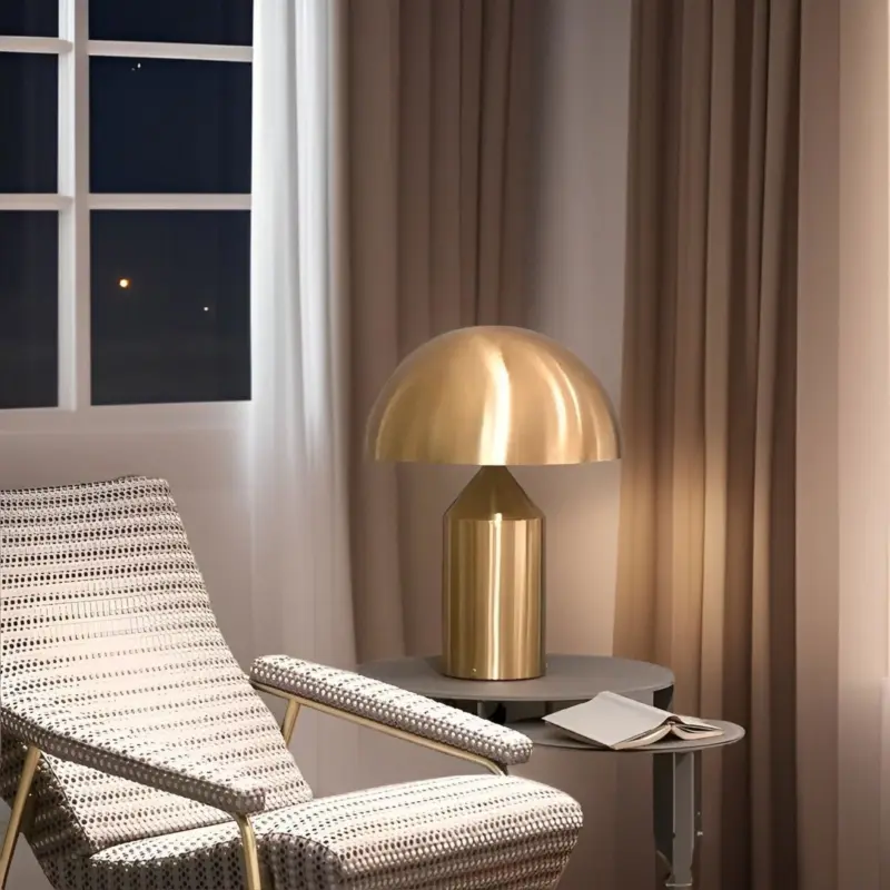 Atollo Mushroom Table Lamp with Touch Switch tag1
