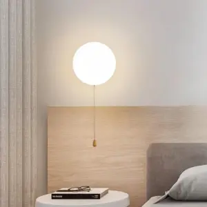 AuraGlimmer - Round Glass Wall Lamps