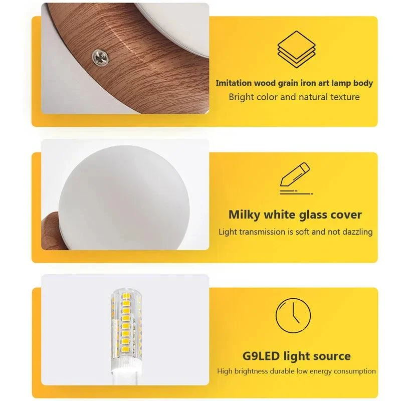 AuraGlimmer - Round Glass Wall Lamps -  - #tag1#