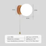 AuraGlimmer Round Glass Wall Lamps tag1
