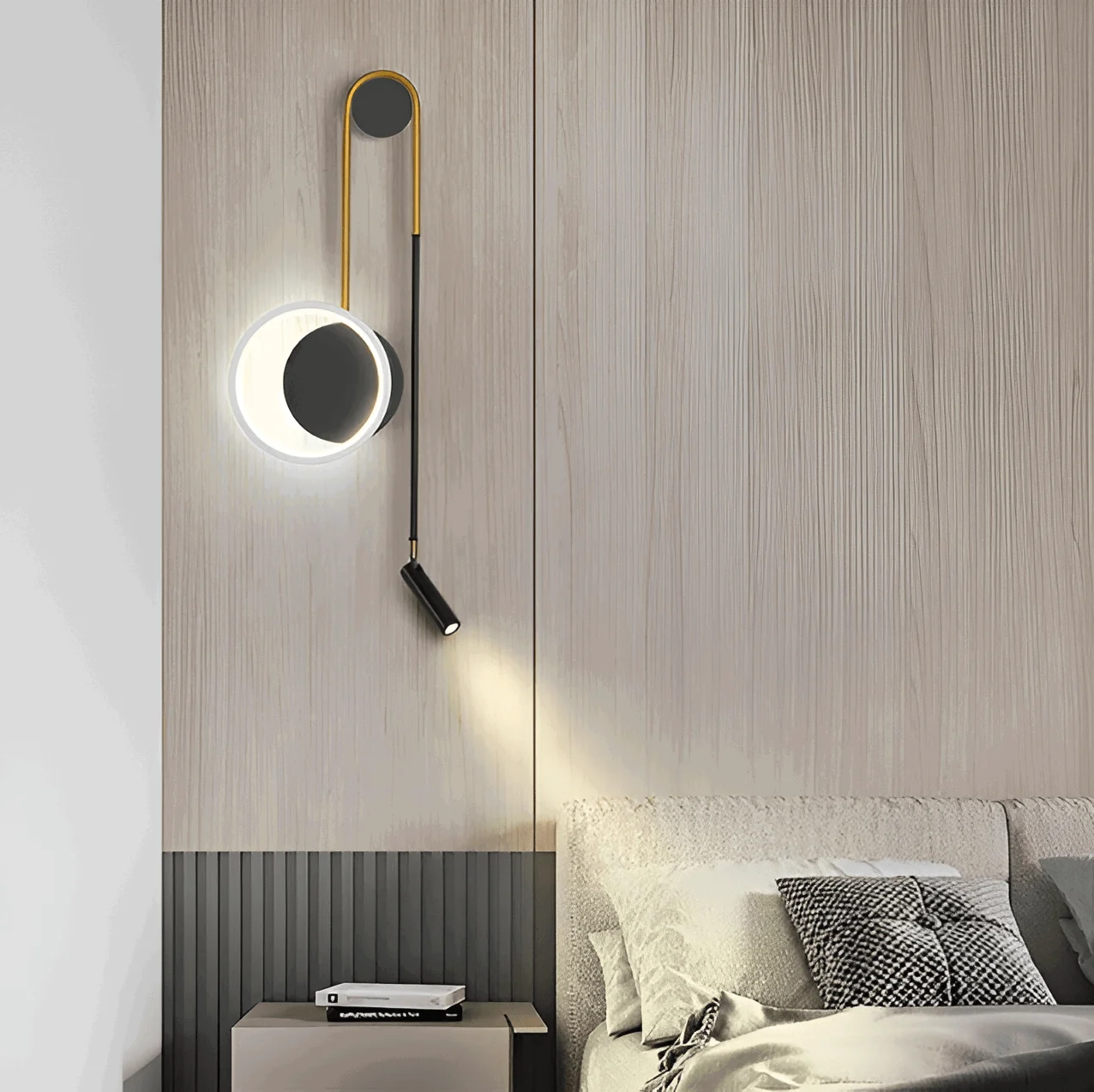 AuraRings - Minimalistic round LED wall lamp made of metal -  - #tag1#
