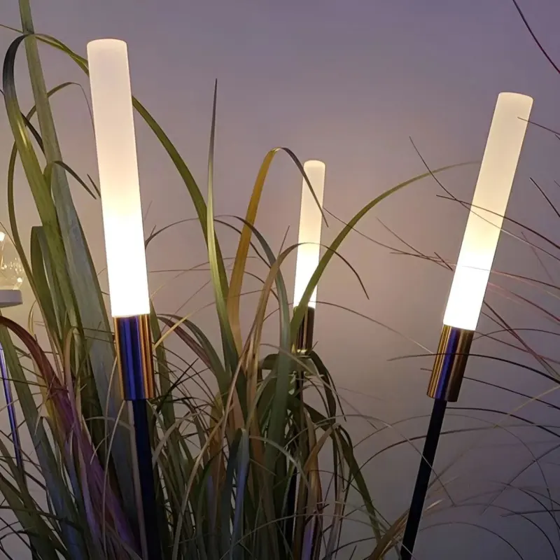 AuraShine Modern solar powered outdoor lamps tag1