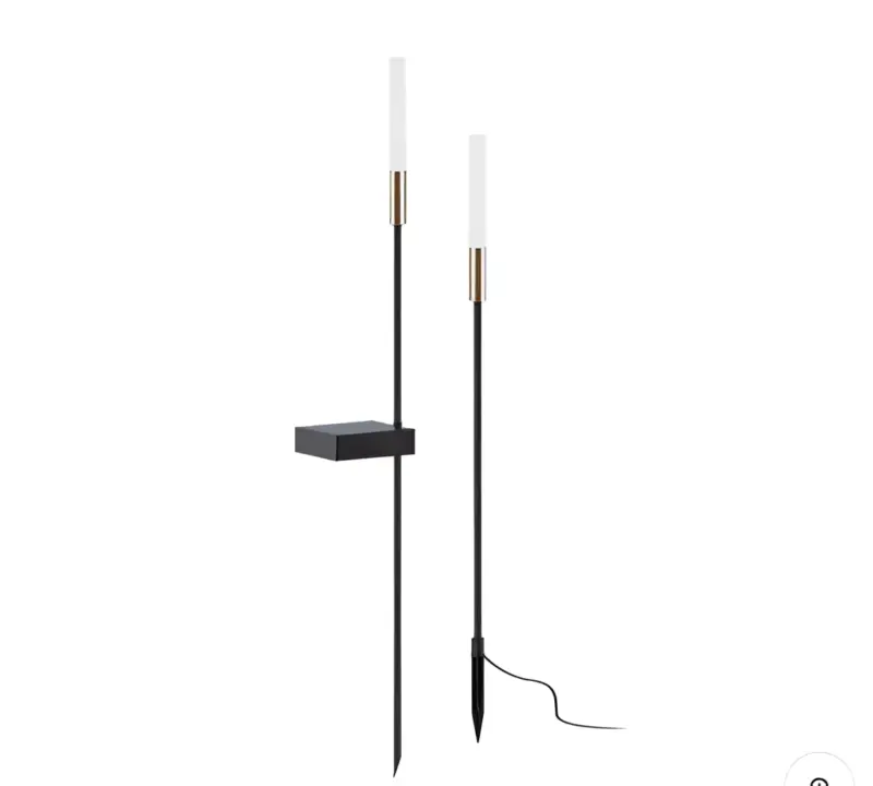 AuraShine Modern solar powered outdoor lamps tag1