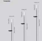 AuraShine Modern solar powered outdoor lamps tag1