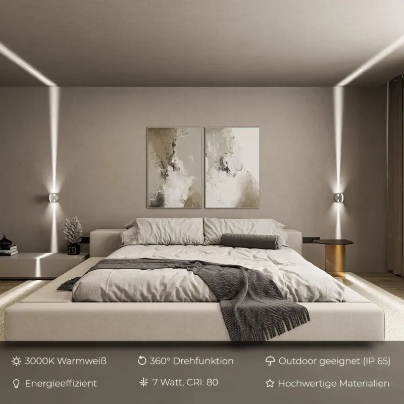 AuroraGlow Modern Spotlight Wall Lamp tag1