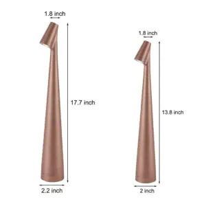 AuroraGlow - Stylish Conical Table Lamp with Downlight and USB Charging Option