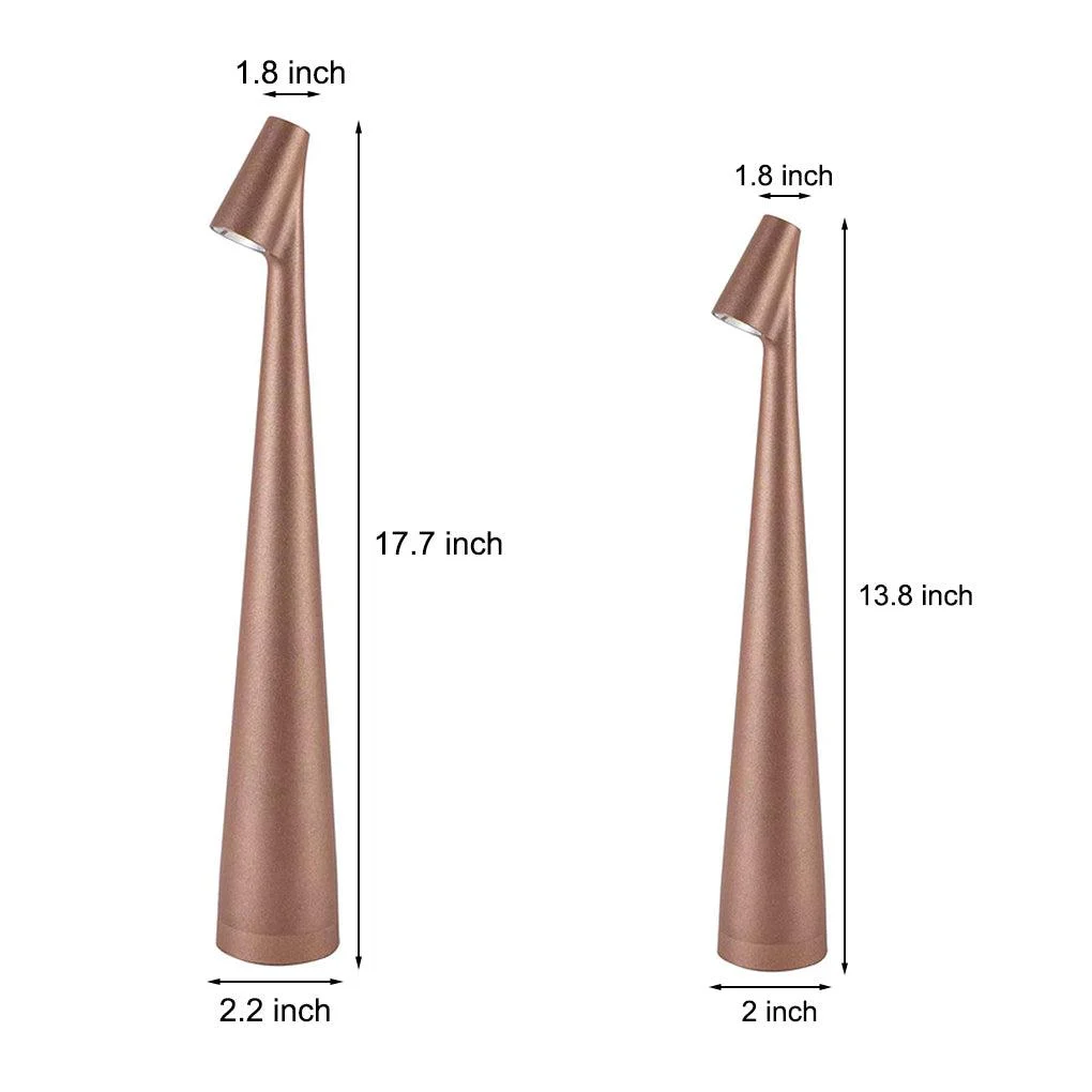 AuroraGlow - Stylish Conical Table Lamp with Downlight and USB Charging Option -  - #tag1#