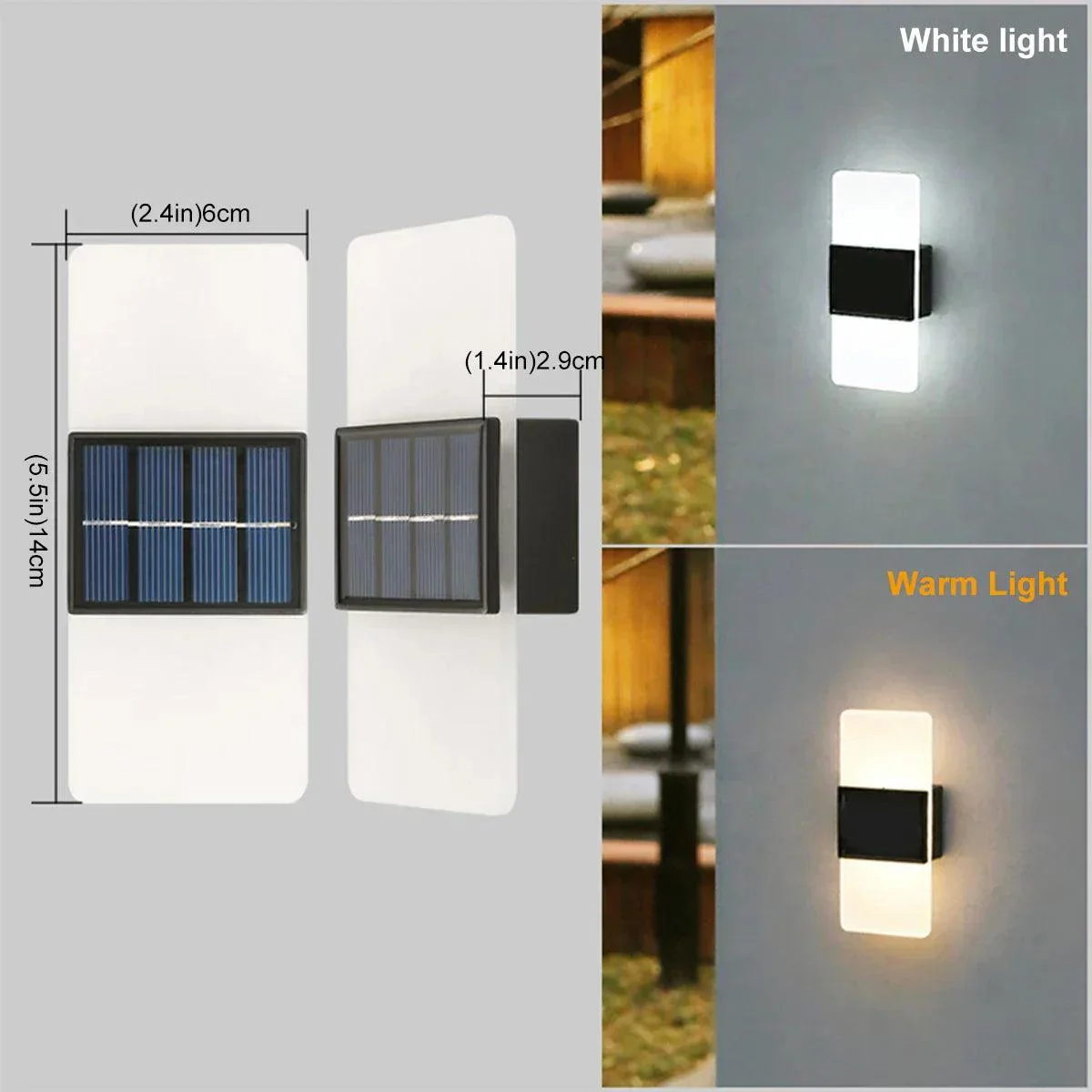 AuroraSolar - Solar LED Outdoor Wall Lamp -  - #tag1#