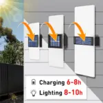 AuroraSolar Solar LED Outdoor Wall Lamp tag1